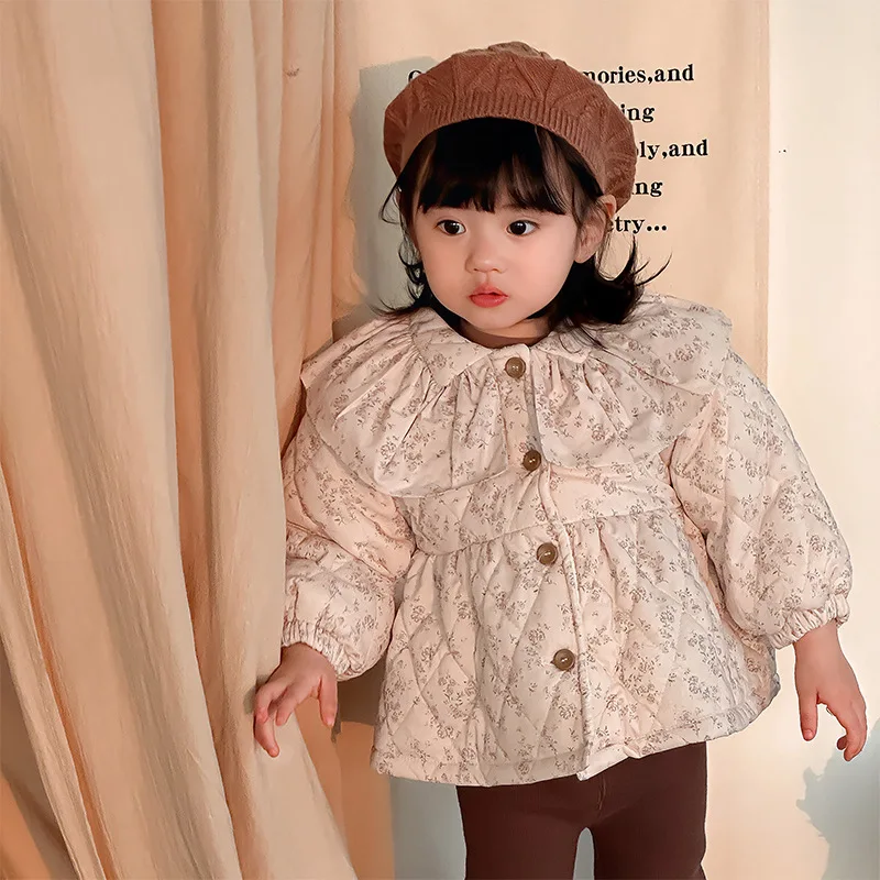 Autumn Winter Toddler Girls Jacket Plus Velvet Cotton Padded Thick Baby Girls Coat Floral Quilted Warm Infant Girls Parkas
Autumn Winter Toddler Girls Jacket Plus Velvet Cotton Padded Thick Baby Girls Coat Floral Quilted Warm Infant Girls Parkas