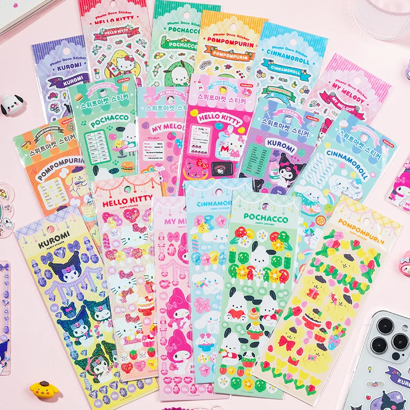 Sanrio Anime Hello Kitty My Melody Waterproof Sticker Cute Cartoon Kuromi Pochacco Diy Handheld Account Decoration Materials
Sanrio Anime Hello Kitty My Melody Waterproof Sticker Cute Cartoon Kuromi Pochacco Diy Handheld Account Decoration Materials