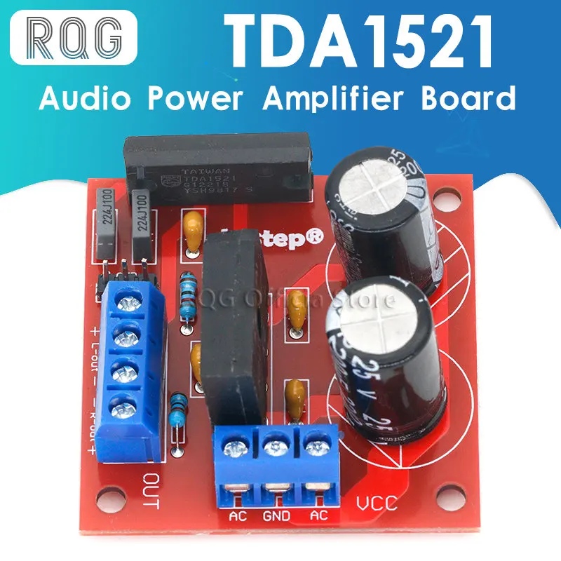 

TDA1521 Audio Power Amplifier Board Module 2.0 Dual Channel 2*15W With Rectifier Filter Circuit DIY Audio Speaker Modification
