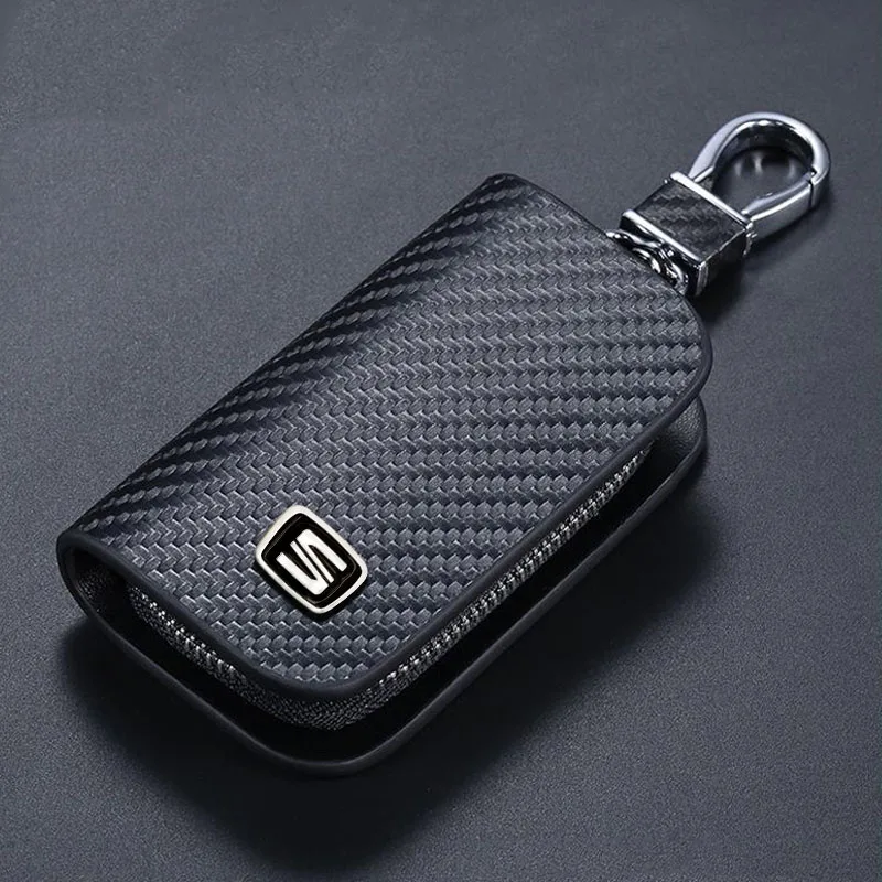 Leather Car Key Case Cover Shell Fob For Seat Ateca Tarraco Alhambra Exeo Altea Toledo Cordoba Ibiza Arosa Leon car accessories
Leather Car Key Case Cover Shell Fob For Seat Ateca Tarraco Alhambra Exeo Altea Toledo Cordoba Ibiza Arosa Leon car accessories