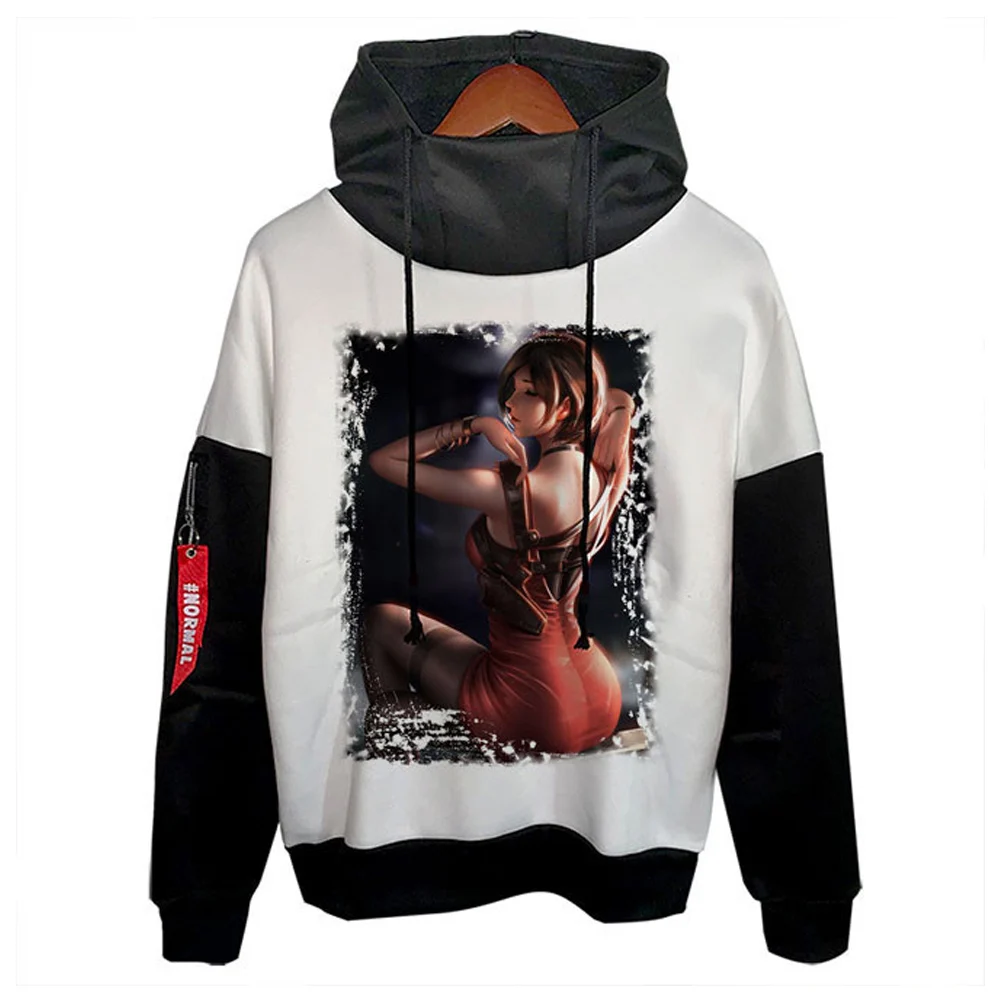 Худи для косплея злого 4 Ada Wong, толстовка с капюшоном с 3D принтом, мужская и женская Повседневная Уличная одежда, пуловер