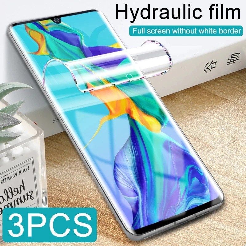 

3PCS Hydrogel Film For Huawei P20 P30 P40 P50 Lite Pro Screen Protector On Honor 8A 8X 9 9A 9X 10 10i 20 20S 30 Lite Pro film