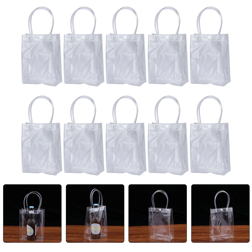 Bags Baggift Clear Tote Champagne Transparent Ice Pouch Wrap Favor Shopping Retail Pack Small Cold Handle Reusablepvc Handbag
Bags Baggift Clear Tote Champagne Transparent Ice Pouch Wrap Favor Shopping Retail Pack Small Cold Handle Reusablepvc Handbag