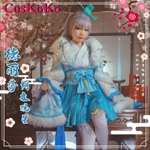 CosKoKo Theresa Apocalypse Cosplay Game Honkai Impact 3 Costume Stargazing On New Night Uniform Dress Party Role Play Clothing