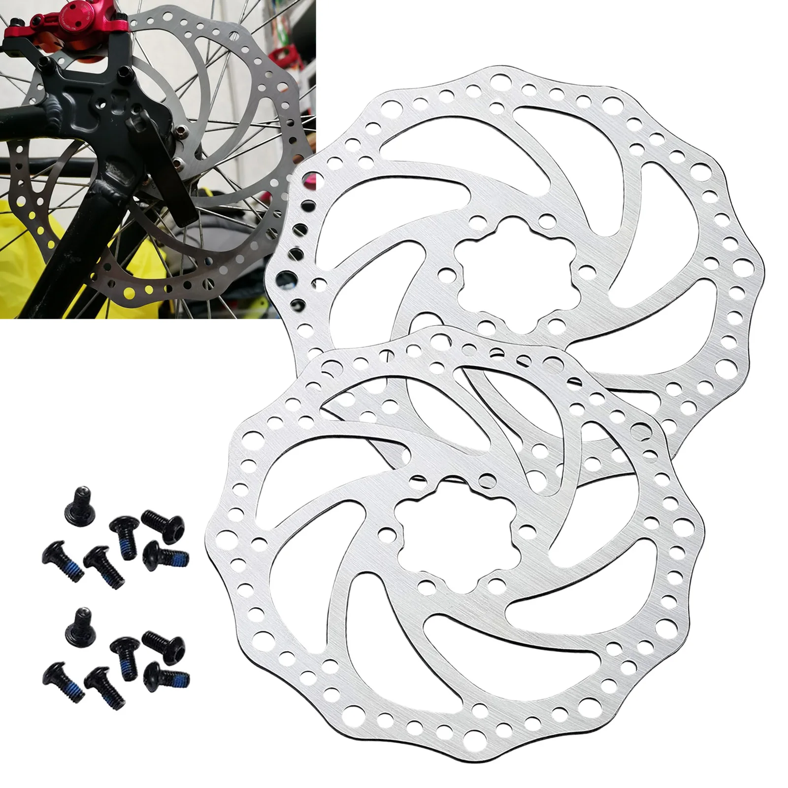 Front Rear Caliper Bike Brake Disc 160MM 2pcs Accessories Bike Cycling Part Front +Rear Hollow Stainless Steel
Front Rear Caliper Bike Brake Disc 160MM 2pcs Accessories Bike Cycling Part Front +Rear Hollow Stainless Steel