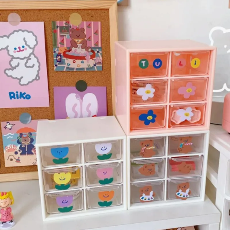 Desktop Mini Drawer Storage Box Organizer Kawaii Stationery Jewelry Cosmetic Sundrie Storage Box 4/6 Grids Drawer Desk Organizer
Desktop Mini Drawer Storage Box Organizer Kawaii Stationery Jewelry Cosmetic Sundrie Storage Box 4/6 Grids Drawer Desk Organizer