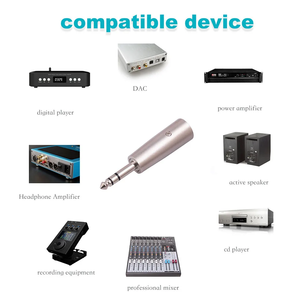 1/4\\\" 6.35mm Audio Stereo Adapter Audio Stereo Adapter Audio Adapter Connector Male To Male Practical To Use
1/4\\\" 6.35mm Audio Stereo Adapter Audio Stereo Adapter Audio Adapter Connector Male To Male Practical To Use
