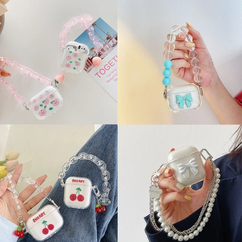 CartoonTPU Case for AirPods 1 2 Pro Case Protective Cover Earphone Accessories with Cute Ornament Keyring
CartoonTPU Case for AirPods 1 2 Pro Case Protective Cover Earphone Accessories with Cute Ornament Keyring