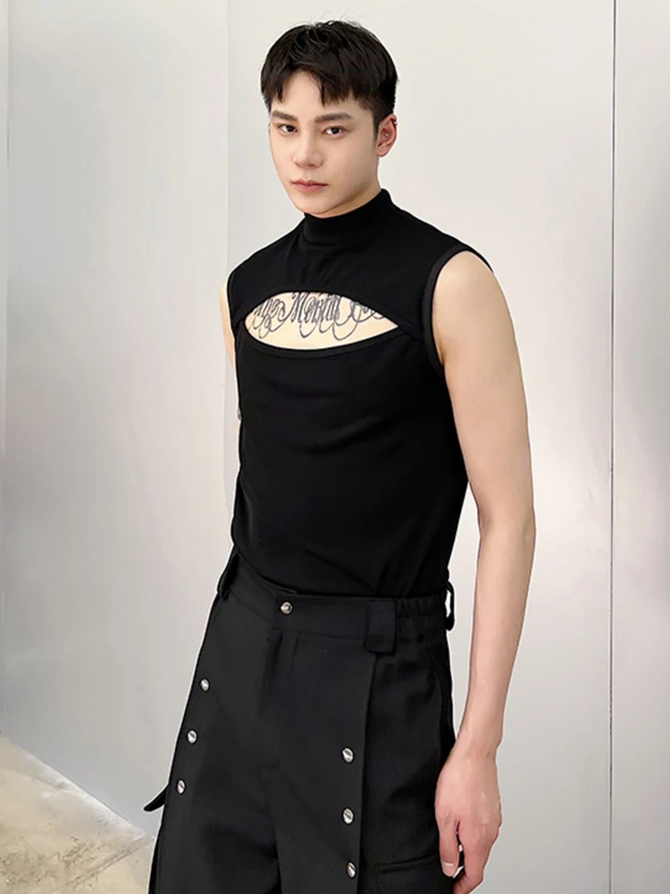 ZCSMLL Personalized Chest Opening Design Men's Casual Sleeveless T-shirt Vest Korean Style 2022 New Fashionable Slim Tops 2235
ZCSMLL Personalized Chest Opening Design Men's Casual Sleeveless T-shirt Vest Korean Style 2022 New Fashionable Slim Tops 2235
