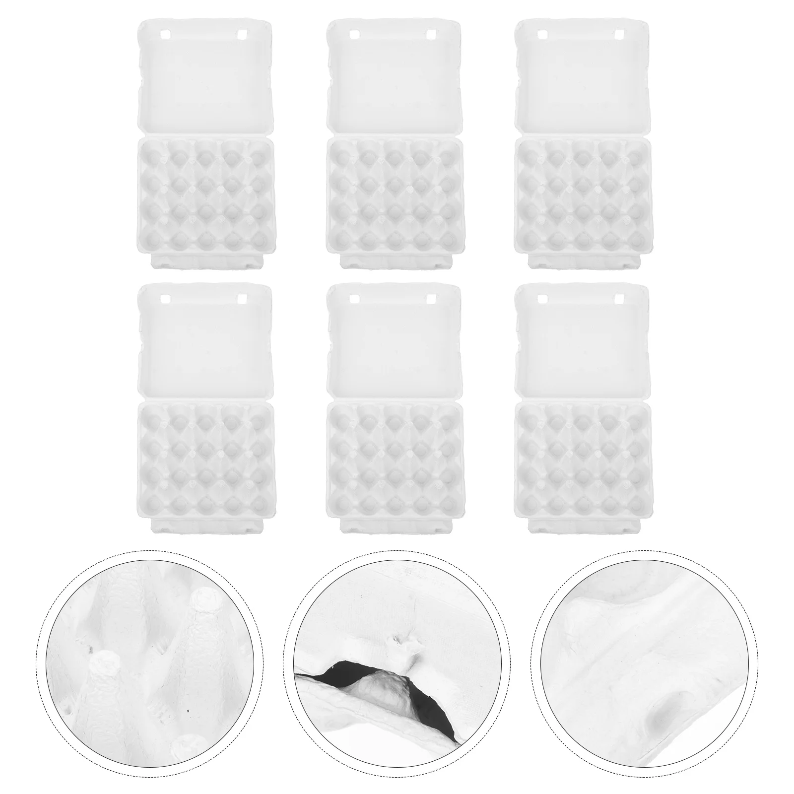 6Pcs Tray Portable Egg Carton Egg Tray Storage Carton Household Egg Cartridge for Home Trip Transportation
6Pcs Tray Portable Egg Carton Egg Tray Storage Carton Household Egg Cartridge for Home Trip Transportation