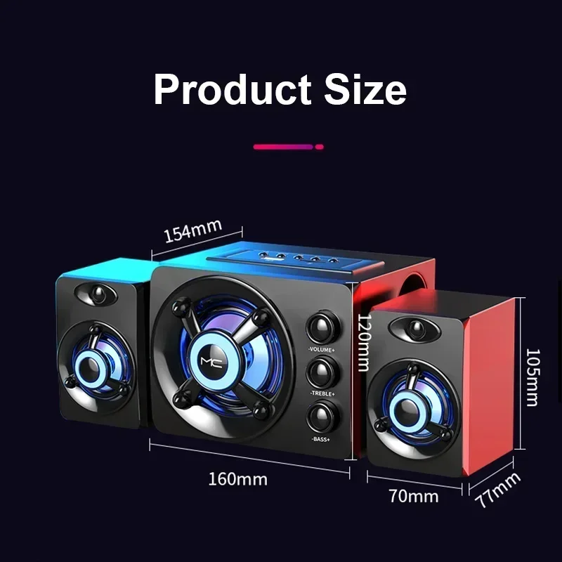 HI-FI 3D стереодинамики цветной беспроводной кинотеатр искусственное ТВ Bluetooth
