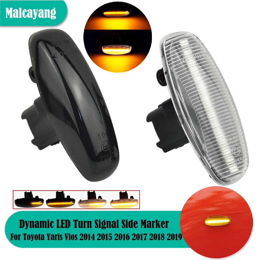 Hight Quality LED Flowing Water Lights Dynamic Side Marker Lamp Amber Turn Signal For Toyota Yaris Vios 2014 2015 2016-2019
Hight Quality LED Flowing Water Lights Dynamic Side Marker Lamp Amber Turn Signal For Toyota Yaris Vios 2014 2015 2016-2019