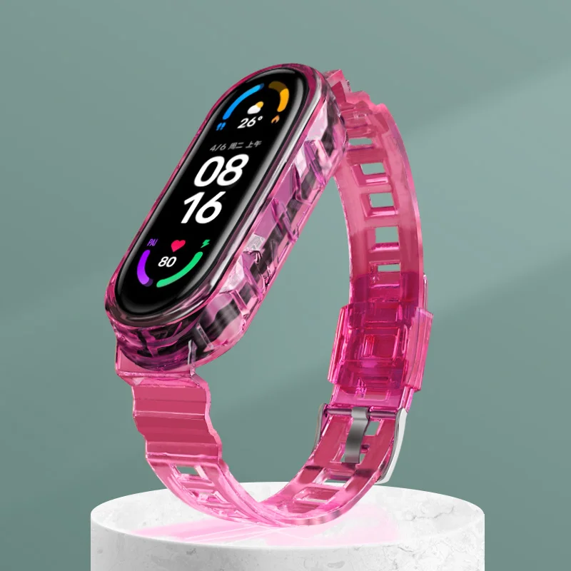 Ремешок прозрачный силиконовый для Mi Band 6 5 4 3, браслет для часов Xiaomi 6 5 4 3, спортивный браслет
Ремешок прозрачный силиконовый для Mi Band 6 5 4 3, браслет для часов Xiaomi 6 5 4 3, спортивный браслет