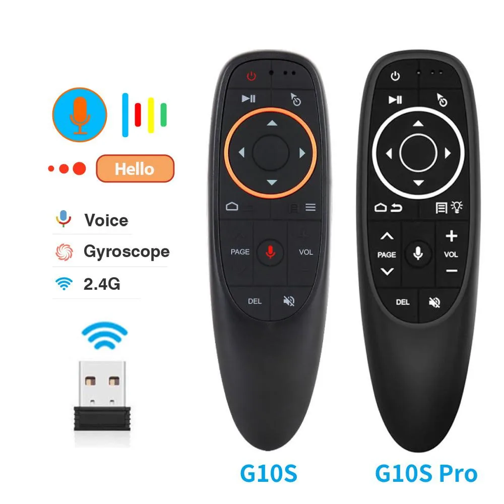 G10S Pro Air Mouse Voice Remote Control 2.4G Wireless Gyroscope IR Learning for H96 MAX X88 PRO X96 MAX Android TV Box
G10S Pro Air Mouse Voice Remote Control 2.4G Wireless Gyroscope IR Learning for H96 MAX X88 PRO X96 MAX Android TV Box