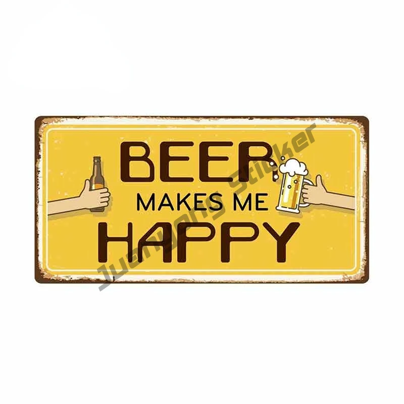 Beer Makes Me Happy Sign Cartoon Car Stickers Vinyl JDM Refit Car Accessories Graphics for RV VAN SUV Waterproof Decor PVC13x7cm
Beer Makes Me Happy Sign Cartoon Car Stickers Vinyl JDM Refit Car Accessories Graphics for RV VAN SUV Waterproof Decor PVC13x7cm