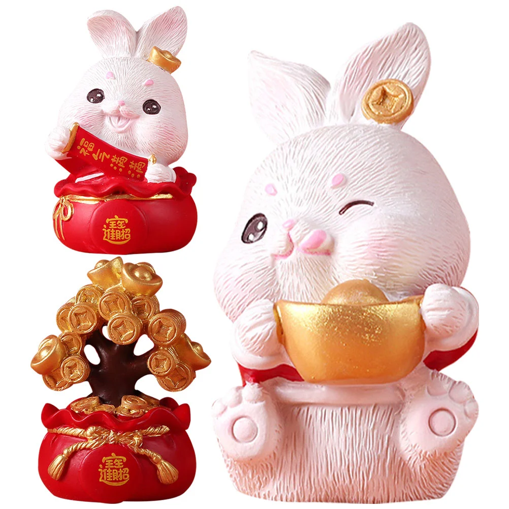 Rabbit Bunny Figurines Year Figurine Decorations Zodiac New Statue Money Resin Figures Miniature Animal Tree Chinese Landscape
Rabbit Bunny Figurines Year Figurine Decorations Zodiac New Statue Money Resin Figures Miniature Animal Tree Chinese Landscape