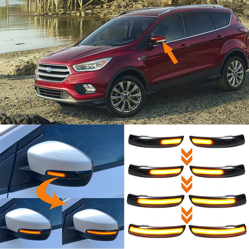 2pcs Dynamic Blinker Led Turn Signal Lights Smoked Flowing Rear View Mirror Lights Indicator For Ford Kuga Ecosport 2013-2018
2pcs Dynamic Blinker Led Turn Signal Lights Smoked Flowing Rear View Mirror Lights Indicator For Ford Kuga Ecosport 2013-2018