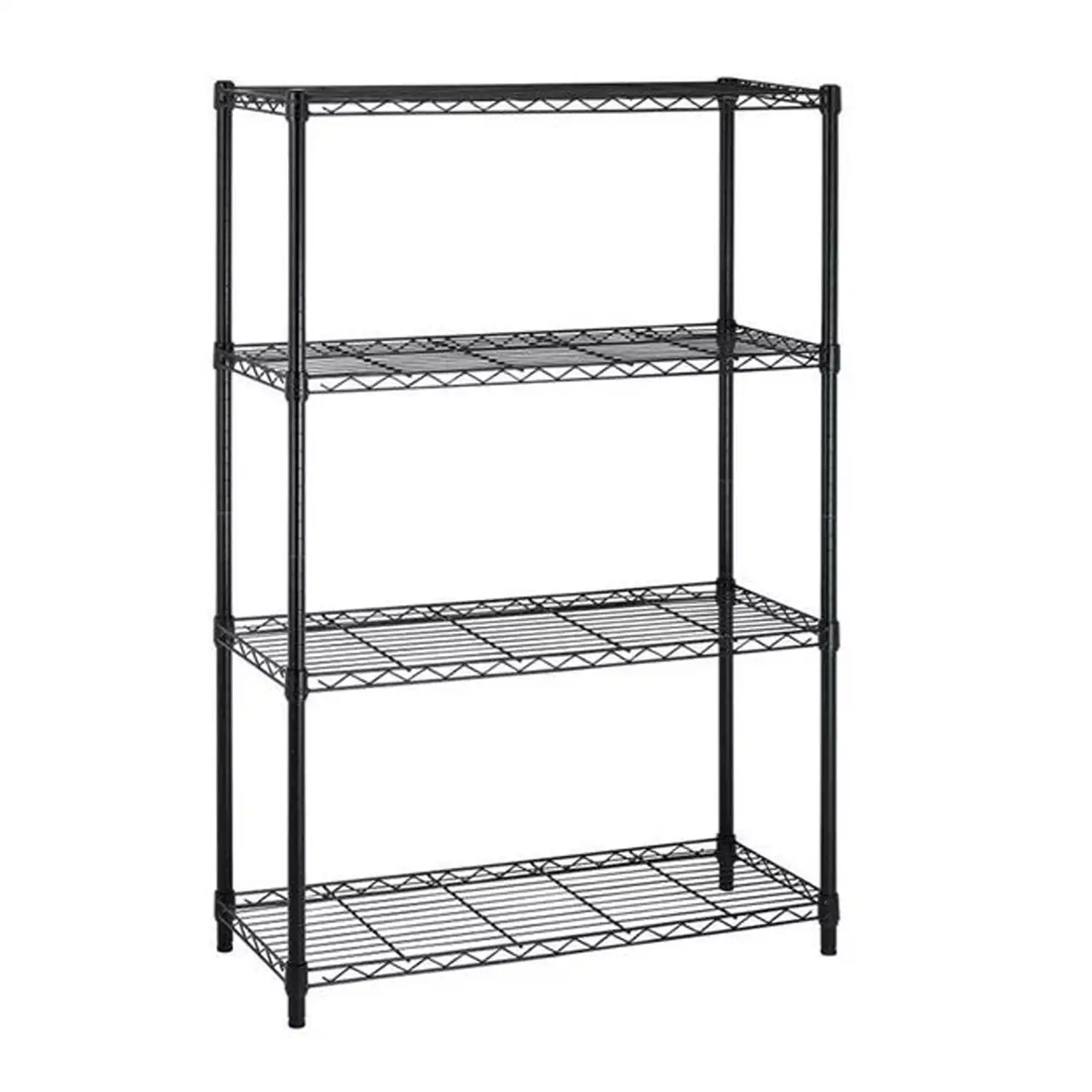 SUGIFT 4 Tier Wire Shelving Height Adjustable Stainless Steel Shelves Storage, Black
SUGIFT 4 Tier Wire Shelving Height Adjustable Stainless Steel Shelves Storage, Black