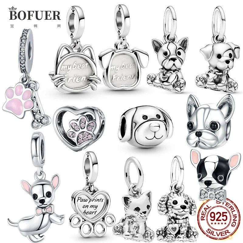 Authentic Cute Pet Chihuahua Dog Pendant Charm Silver 925 fit Original pandora Pink Enamel Ear Fashion Jewelry Gifts Girl
Authentic Cute Pet Chihuahua Dog Pendant Charm Silver 925 fit Original pandora Pink Enamel Ear Fashion Jewelry Gifts Girl