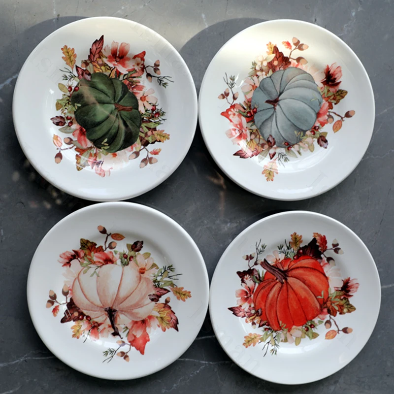American Style Ceramic Dinner Plate Creative Pumpkin Series Dining Room Christmas Dinner Dishes Plate Western Food Steak Plates
American Style Ceramic Dinner Plate Creative Pumpkin Series Dining Room Christmas Dinner Dishes Plate Western Food Steak Plates