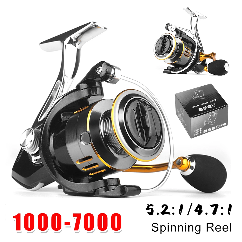 Max 8KG Metal Fishing Reel Reel Spinning Reel Remote Casting Wheel 5.1:1 Gear Ratio Metal Fishing Accessories For Saltwater Sea
Max 8KG Metal Fishing Reel Reel Spinning Reel Remote Casting Wheel 5.1:1 Gear Ratio Metal Fishing Accessories For Saltwater Sea