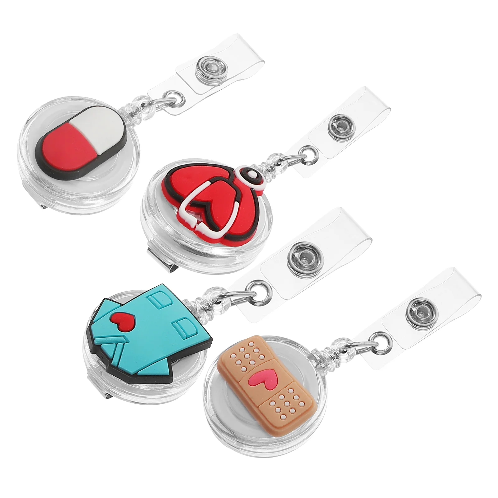 4 Pcs Badge Expansion Buckle Clip Nurse Reel Name Badges Portable Holder Doctor Id Card Tag Student Retractable Holders 
4 Pcs Badge Expansion Buckle Clip Nurse Reel Name Badges Portable Holder Doctor Id Card Tag Student Retractable Holders