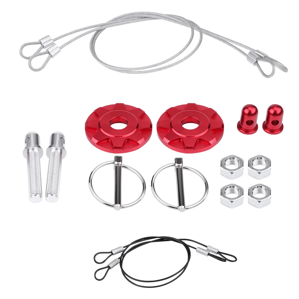 Car Racing Hood Pin Lock Appearance Kit 2PCS Universal CNC Aluminum Alloy Hood Lock for Most Of Vehicles Car Modification hood
Car Racing Hood Pin Lock Appearance Kit 2PCS Universal CNC Aluminum Alloy Hood Lock for Most Of Vehicles Car Modification hood