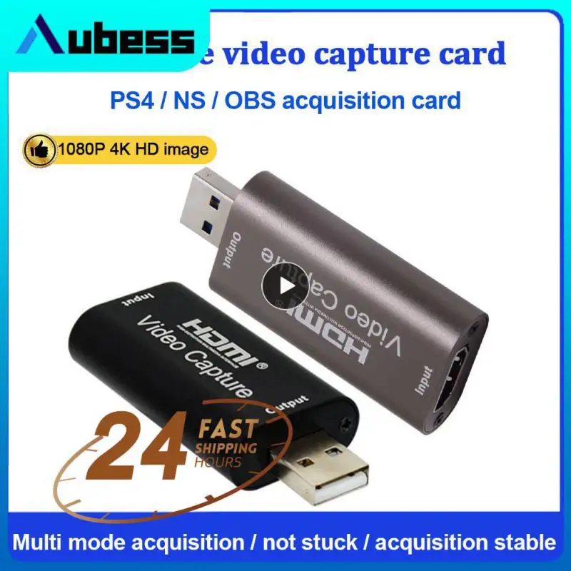 

1~8PCS Audio Video Capture Card 4K 1080P HDMI-compatible USB 3.0 Record to DSLR Camcorder Action Cam for Gaming Streaming