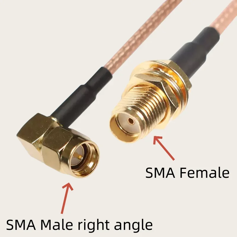 Кабель RG316 SMA к SMA RP SMA Штекер и гнездовой разъем под прямым углом Коаксиальный соединительный кабель с косичкой
Кабель RG316 SMA к SMA RP SMA Штекер и гнездовой разъем под прямым углом Коаксиальный соединительный кабель с косичкой