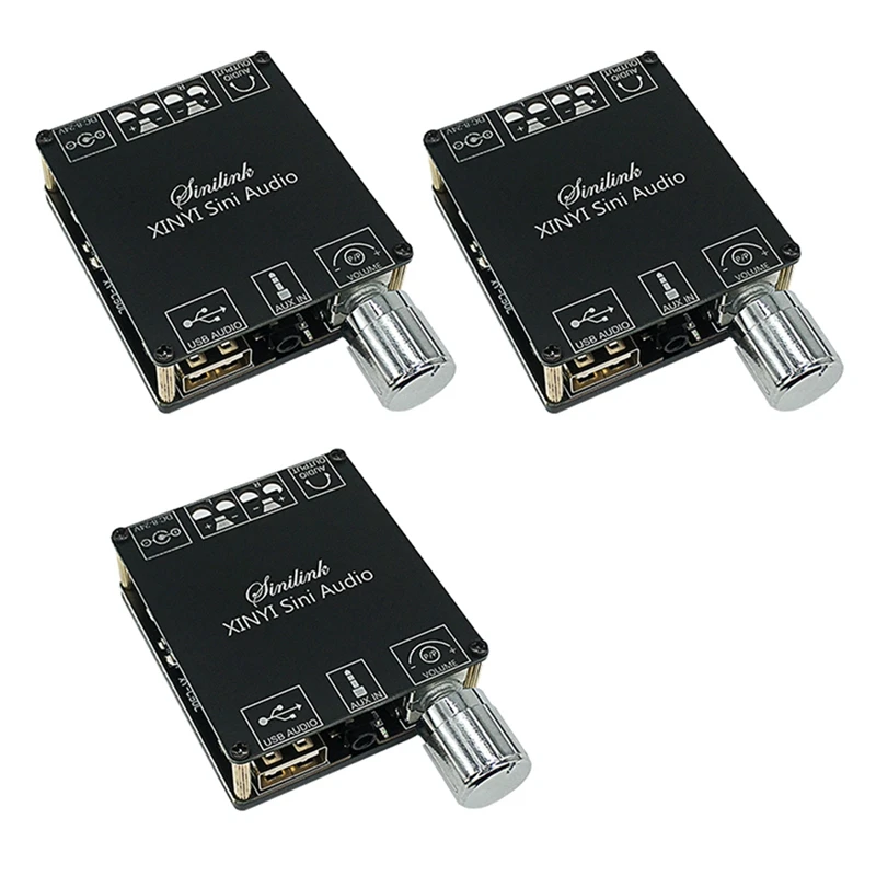 

3X XY-C50L MINI Bluetooth 5.0 Wireless Audio Digital Power Amplifier Stereo Board 50Wx2 Bluetooth Amplificador 3.5MM USB