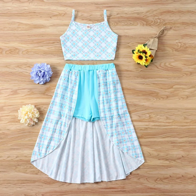 New Summer Girls Clothing Set Kids Clothes Girls 2 Pcs Sets Colorful Tie Dye Strap Tops+short Pants Skirts Fashion 5-10Y
New Summer Girls Clothing Set Kids Clothes Girls 2 Pcs Sets Colorful Tie Dye Strap Tops+short Pants Skirts Fashion 5-10Y