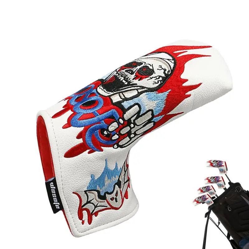 Putter Cover Skull Leather Blade Putter Covers Exquisite Sport Gifts With Handmade Skull Embroidery Design For Golf Enthusiast
Putter Cover Skull Leather Blade Putter Covers Exquisite Sport Gifts With Handmade Skull Embroidery Design For Golf Enthusiast