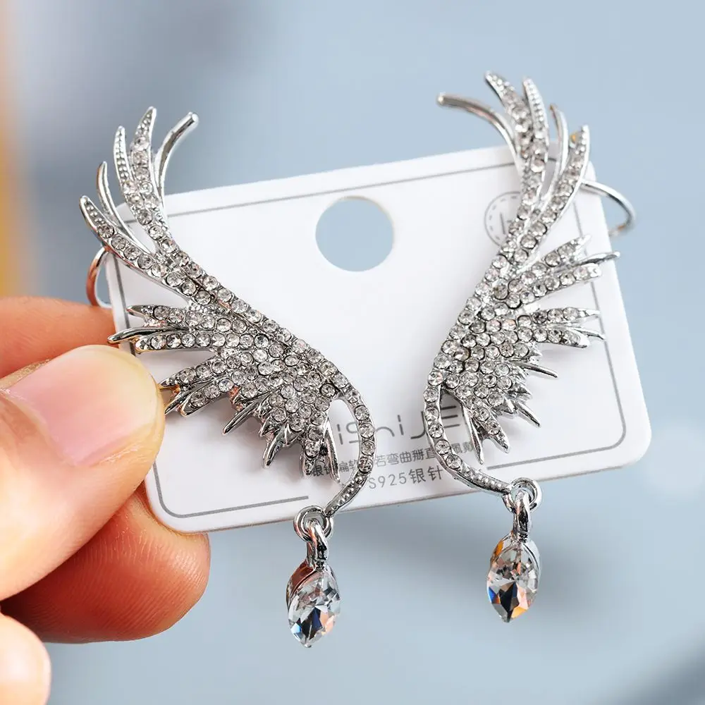1PC/1 Pair Women Fashion Zircon Drop Stud Earrings Elegant Rhinestone Ear Clip Angel Wings Earrings Ear Stud
1PC/1 Pair Women Fashion Zircon Drop Stud Earrings Elegant Rhinestone Ear Clip Angel Wings Earrings Ear Stud