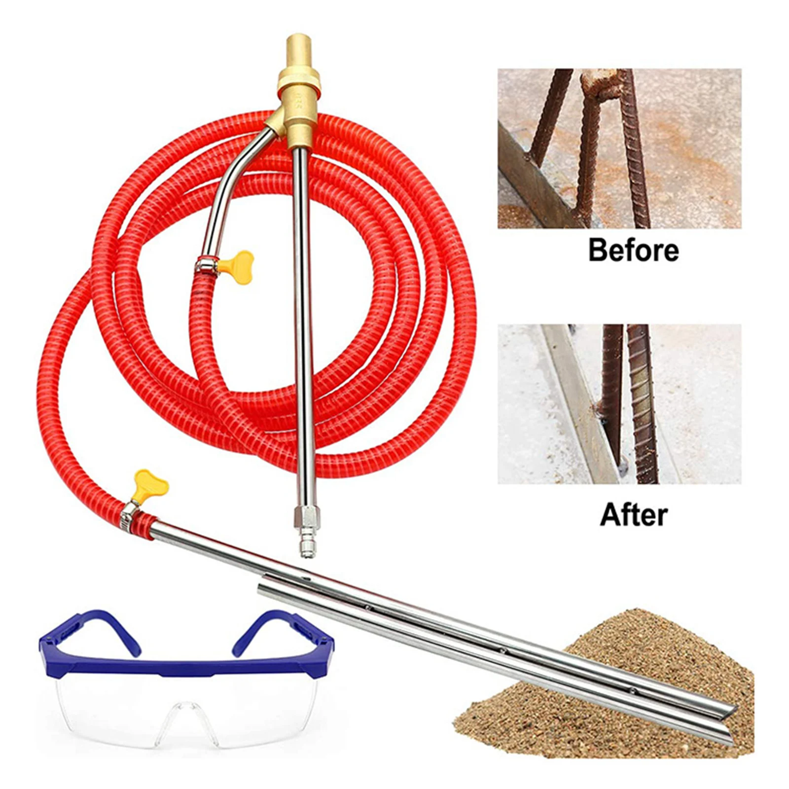 Adjustable High Pressure Washer SandBlasting Kit Wet Sandblaster Lance Nozzle Attachment Quick Disconnect
Adjustable High Pressure Washer SandBlasting Kit Wet Sandblaster Lance Nozzle Attachment Quick Disconnect