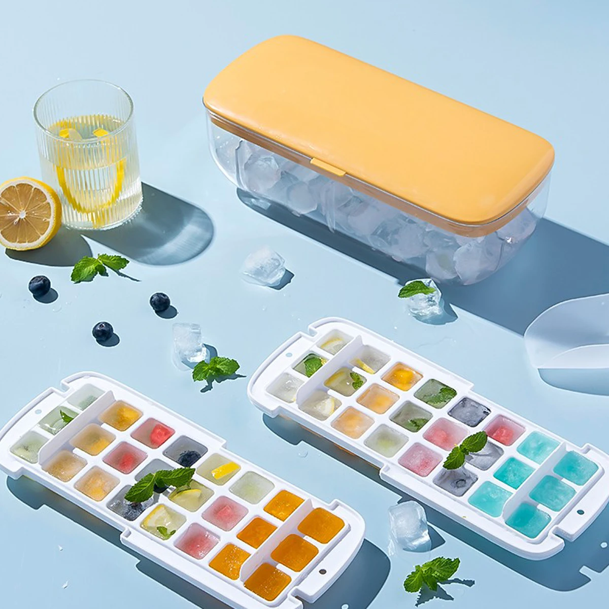 Ice Cube Mold Shell PET Ice Mould Box Double Layer Ice Storage Box Quick Demould Lazy Ice Maker Kitchen Accessories For Bar
Ice Cube Mold Shell PET Ice Mould Box Double Layer Ice Storage Box Quick Demould Lazy Ice Maker Kitchen Accessories For Bar