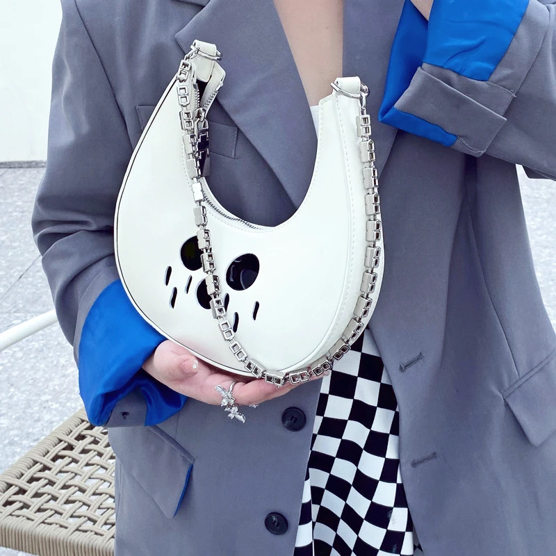 2022 New Niche Design Chain Crescent Bag Hollow Mother Bag Shoulder Armpit Bag Baguette Handbag Women's Bag Purses and Handbags
2022 New Niche Design Chain Crescent Bag Hollow Mother Bag Shoulder Armpit Bag Baguette Handbag Women's Bag Purses and Handbags