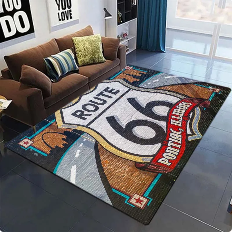 Route 66 Logo Print Carpet Floor Mat carpets for living room bedroom decoration carpets for bed room 
Route 66 Logo Print Carpet Floor Mat carpets for living room bedroom decoration carpets for bed room