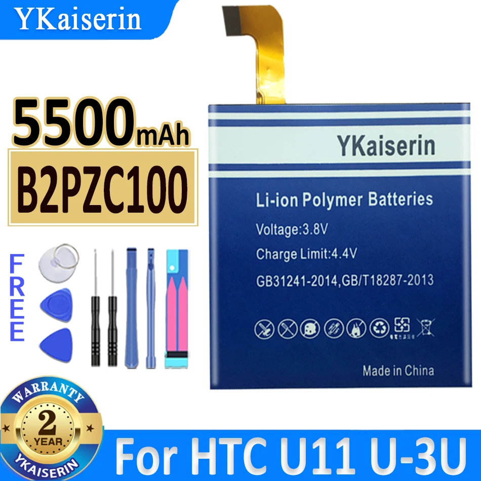 Аккумулятор ykaisсеребрин для HTC 5500 мАч B2PZC100 для HTC U-3U U11, сменный литий-ионный аккумулятор для телефона + Подарочные инструменты
Аккумулятор ykaisсеребрин для HTC 5500 мАч B2PZC100 для HTC U-3U U11, сменный литий-ионный аккумулятор для телефона + Подарочные инструменты