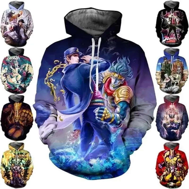 JoJo's Bizarre Adventure Hoodie Men New Hot Sell 3D JOJO Stone Ocean Printed Hoodies Womens Clothing Harajuku y2k Pullover Hoody
JoJo's Bizarre Adventure Hoodie Men New Hot Sell 3D JOJO Stone Ocean Printed Hoodies Womens Clothing Harajuku y2k Pullover Hoody