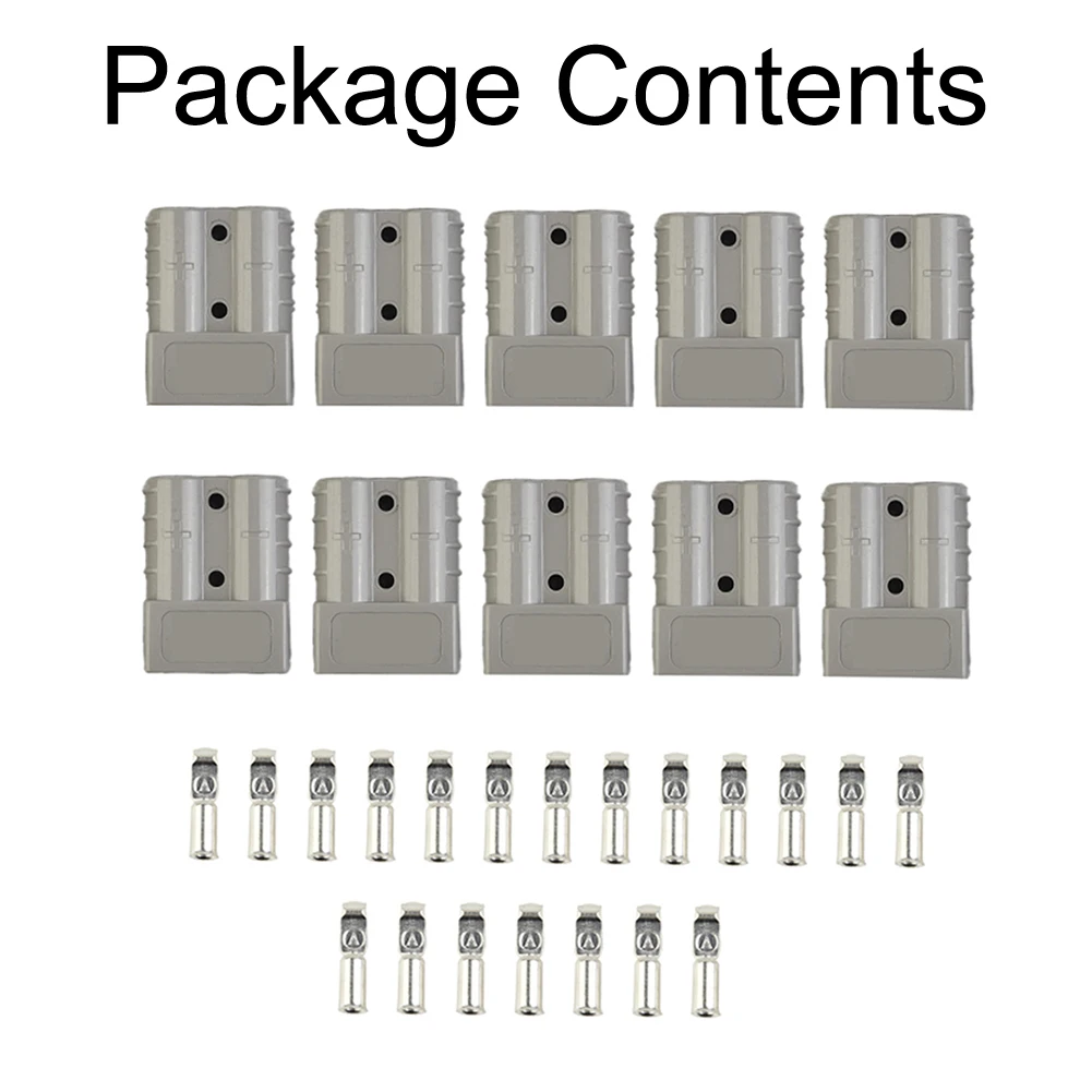 10 Pcs For Anderson Plug Connector Terminal 50 AMP 6AWG 12-24V DC Copper Silver For Electric Equipment Power Tools Accessories
10 Pcs For Anderson Plug Connector Terminal 50 AMP 6AWG 12-24V DC Copper Silver For Electric Equipment Power Tools Accessories