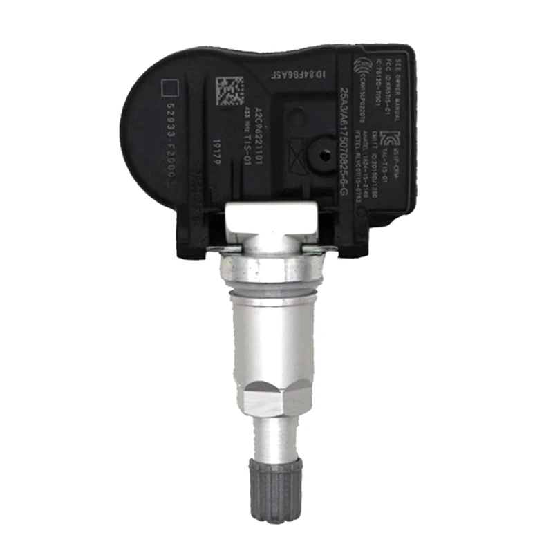 52933-F2000 433Mhz Tire Pressure Sensor TPMS Monitor Sensor For Hyundai I30 Genesis Kia Niro Optima Sportage 52933F2000
52933-F2000 433Mhz Tire Pressure Sensor TPMS Monitor Sensor For Hyundai I30 Genesis Kia Niro Optima Sportage 52933F2000