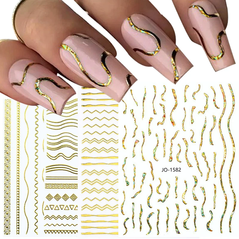 Irregular Stickers Laser Nail Stickers Nail Accessories Curve Stickers Hot Stamping Nail Stickers Nail Art Decorative Creative
Irregular Stickers Laser Nail Stickers Nail Accessories Curve Stickers Hot Stamping Nail Stickers Nail Art Decorative Creative