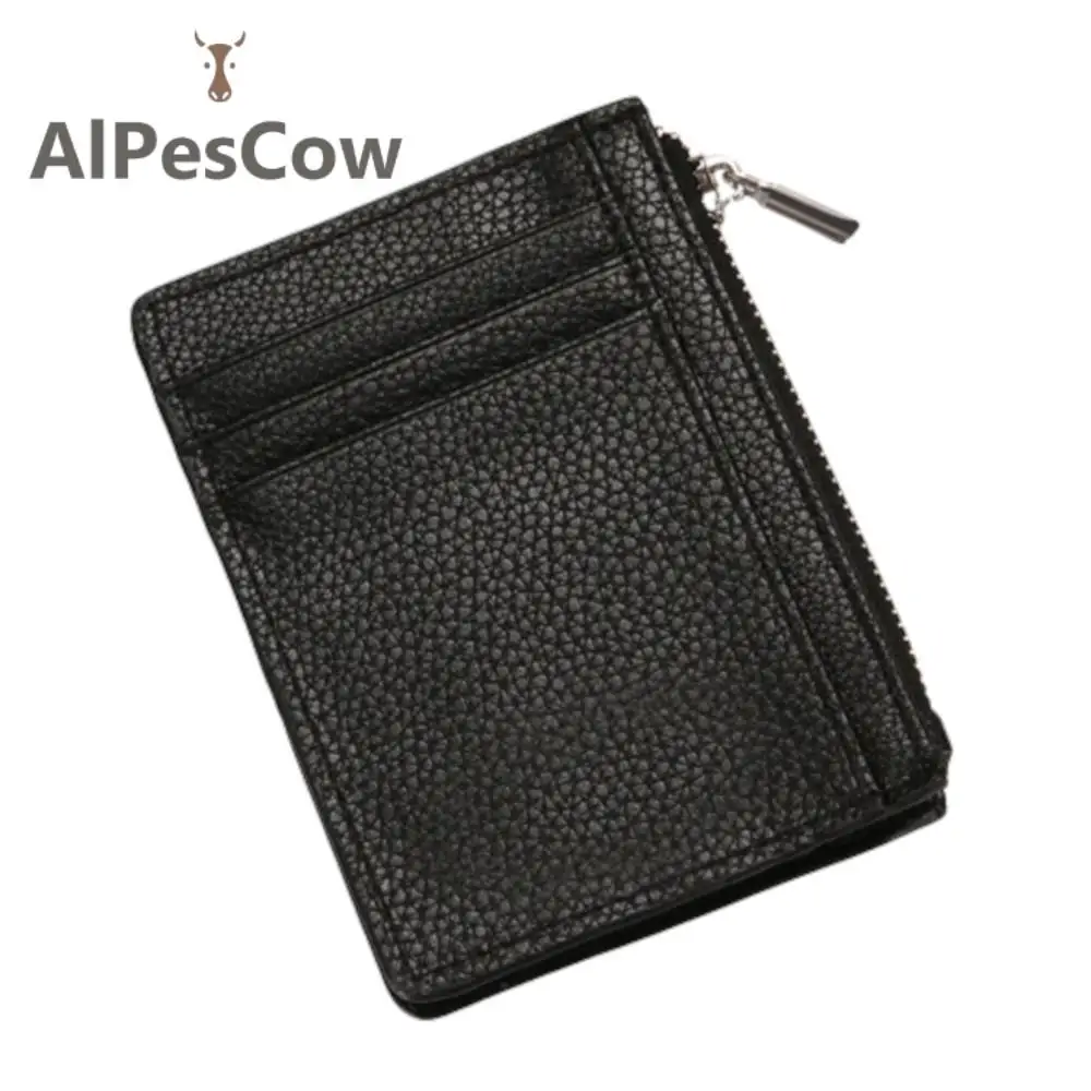 

Men's 100% Italy Alps Cowhide Wallet Male Genuine Leather Money Card Holders Luxury Designer Vintage Anti-theft Swipe Business
