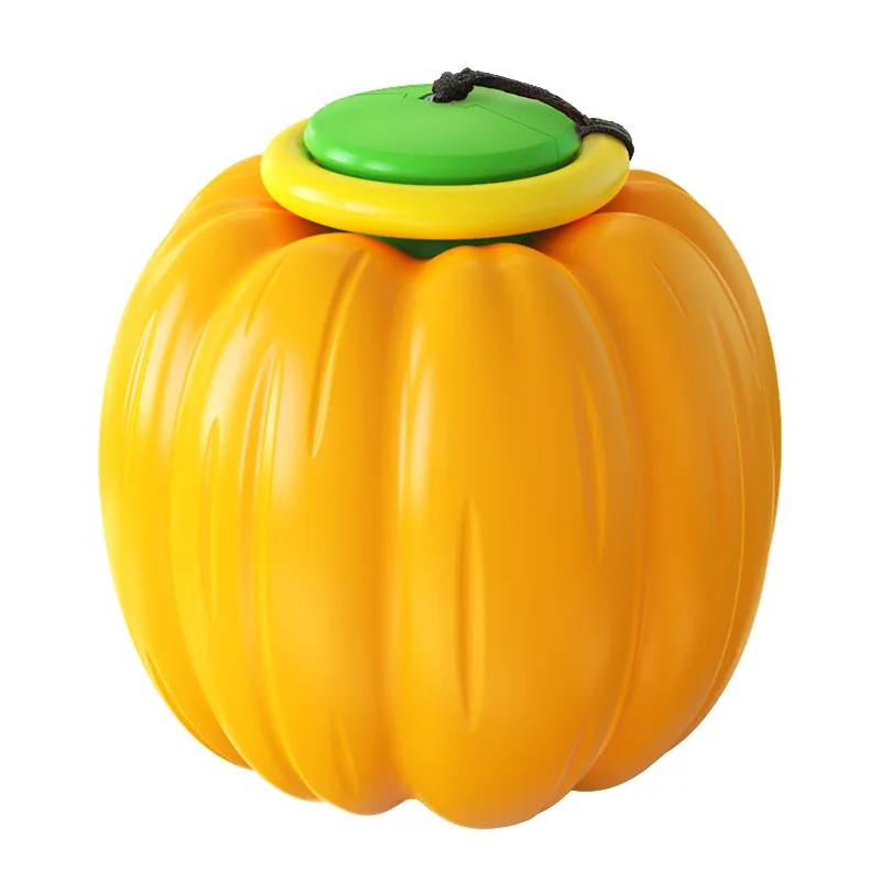 

New popular molars hand throwing pumpkin Ball Dog interactive toy Multi functional dog toy, interesting and vivid