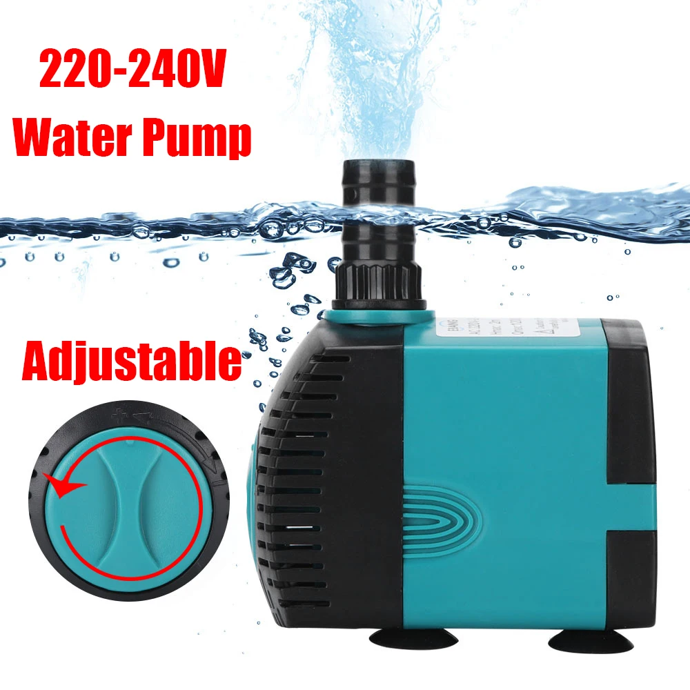 

EU Plug 3-60W 220V-240V Aquarium Submersible Water Pump Fountain Filter Fish Pond Ultra-Quiet Water Pump Tank Fountain Side Pump