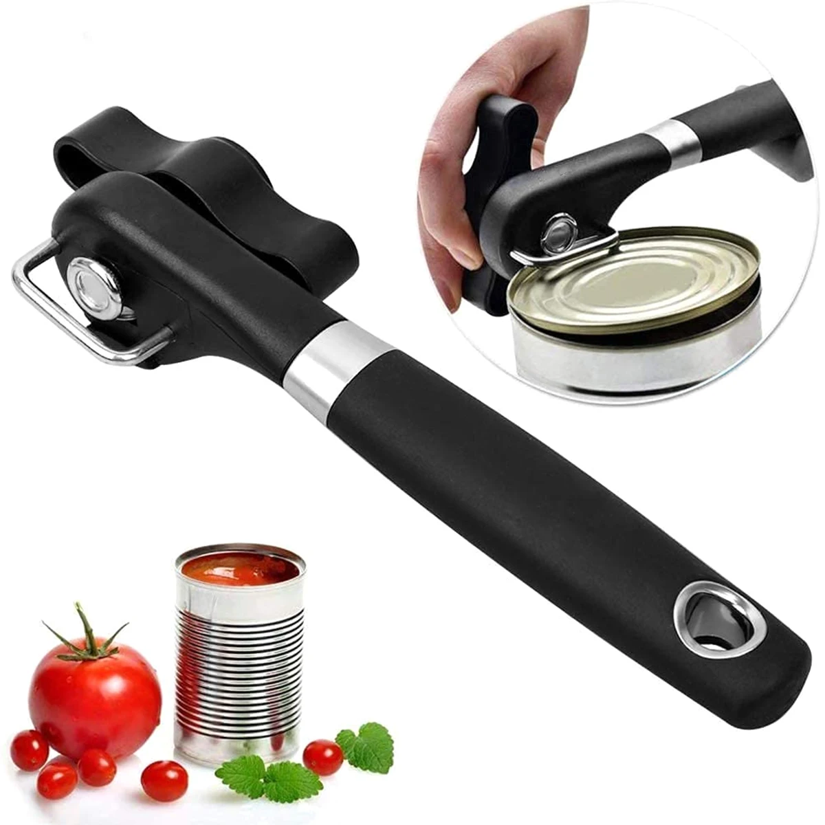 New Easy Can Opener Safety Stainless Steel Manual Professional Effortless Openers With Turn Knob Household Kitchen Useful Tools
New Easy Can Opener Safety Stainless Steel Manual Professional Effortless Openers With Turn Knob Household Kitchen Useful Tools