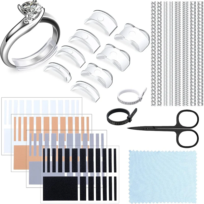Invisible Ring Size Adjuster Ring Guard Ring Size Reducer For Loose Rings With Ring Gauge Measuring Tool Jewelry
Invisible Ring Size Adjuster Ring Guard Ring Size Reducer For Loose Rings With Ring Gauge Measuring Tool Jewelry