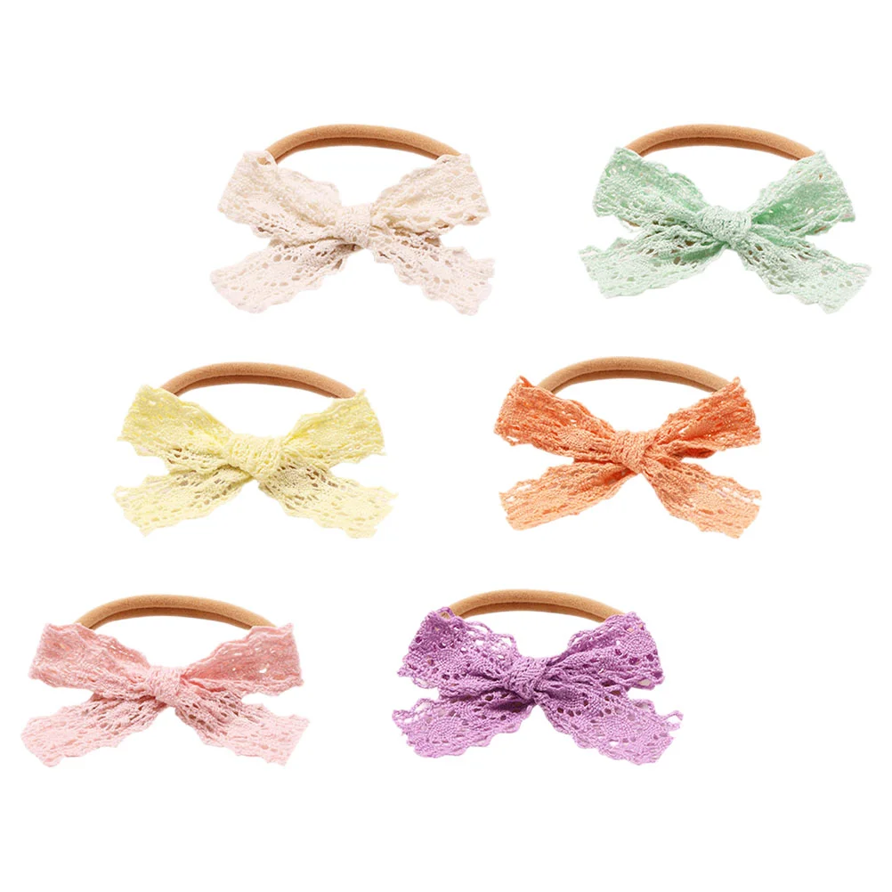 6 шт., нейлоновые повязки на голову для девочек 
6 шт., нейлоновые повязки на голову для девочек