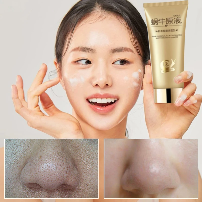 

100g Snail Facial Cleanser Skin Cleansing Moisturizing Shrink Pores Oil Control Whitening Repair Lifting Firming Skin Care