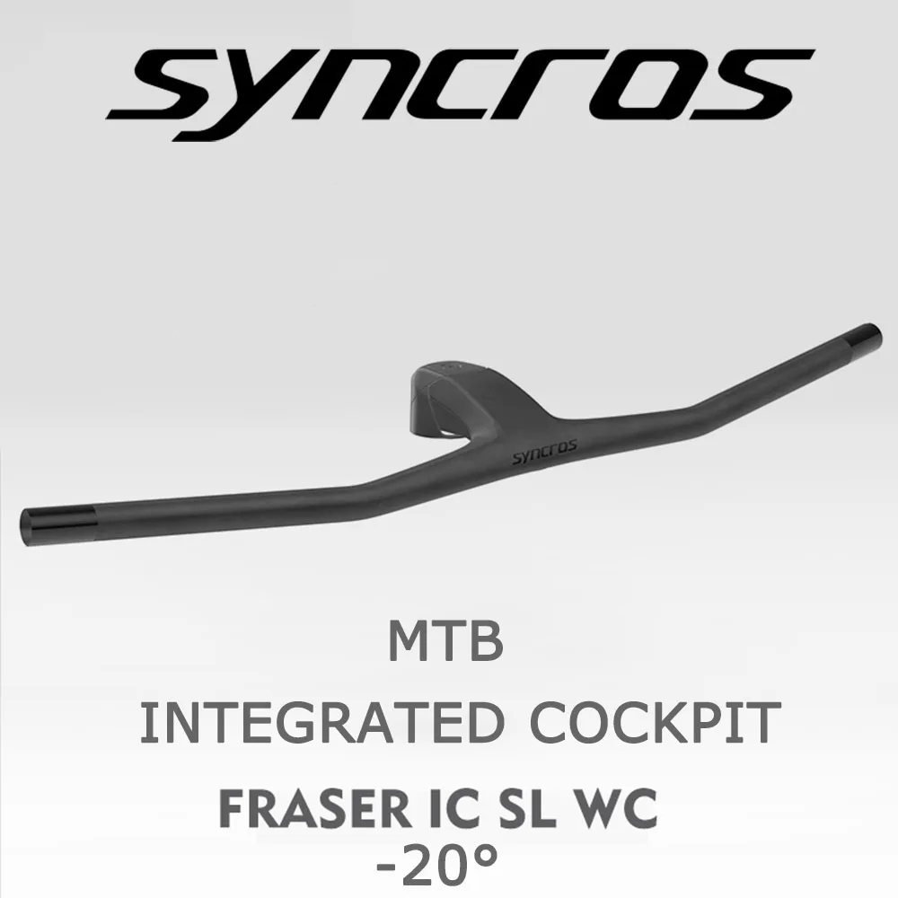 2022 SYNCROS FRASER IC SL WC MTB -20° Full Carbon Fiber Black Matt Integrated Handlebar 680/700/720mm with Free Titanium Screws
2022 SYNCROS FRASER IC SL WC MTB -20° Full Carbon Fiber Black Matt Integrated Handlebar 680/700/720mm with Free Titanium Screws